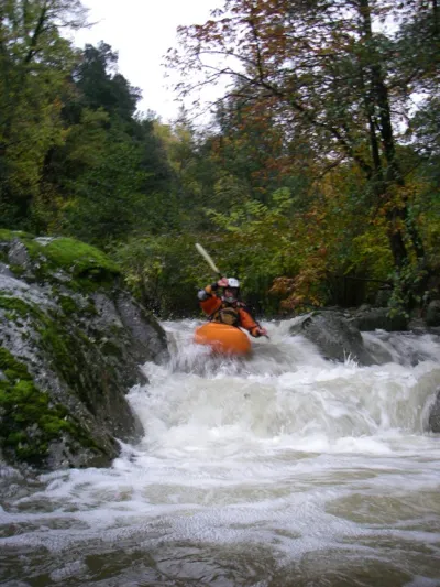 Le petit bras qu'il vaut mieux choisir peu après le début des Gorges.